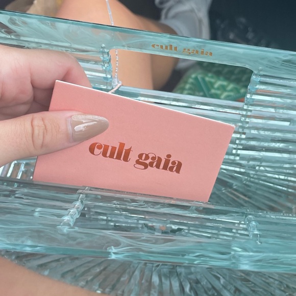 NWT Cult Gaia Acrylic Ark Mini Tote Bag - Picture 6 of 6